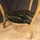 Table basse de salon en faux marbre doré et laqué