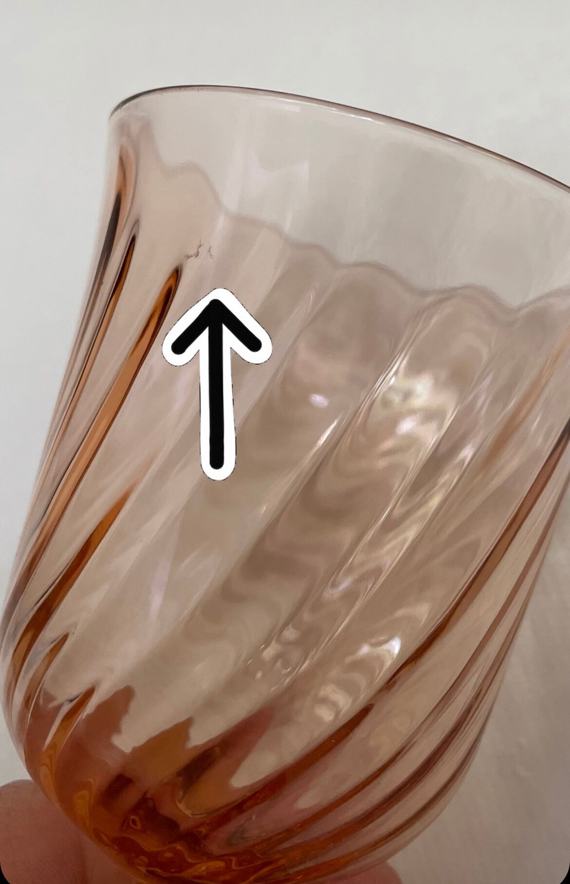 Rose liqueur or port glasses Rosaline d'Arcoroc