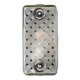 Old wall lamp in cast aluminum and squared glass