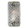 Old wall lamp in cast aluminum and squared glass