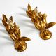 Pair of 1960s Italian gold-plated Florentine wall lamps