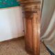 Antique curved corner cabinet