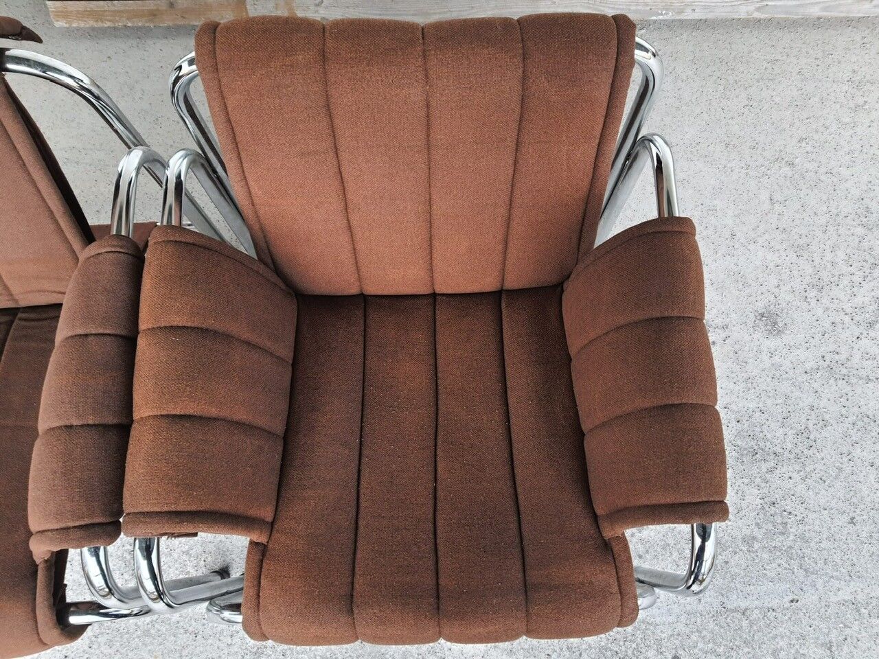 Fauteuil chromé du milieu du siècle par Viliam Chlebo pour Kodreta Myjava, années 1980.