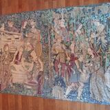 Antique tapestry, the grape harvest