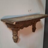 Lacquered wood wall console