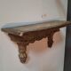Console d'applique en bois laqué