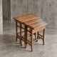 3 x nesting tables / nesting set / arts and crafts / 1950s