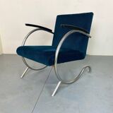 Fauteuil Bauhaus Art Déco en Acier Tubulaire par Jan Schröfer pour Ahrend De Cirkel, 1920s