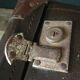 Vintage brown suitcase handle in Bakelite