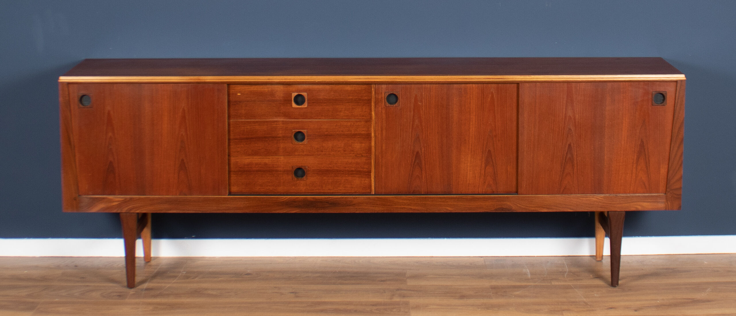 Teak 1960s long Elliots of Newbury mid century sideboard