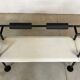 Postmodern Italian leather bench by Cy Mann for Polflex, 1980s
