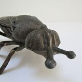 Zoomorphic ashtray fly metal patinated vintage