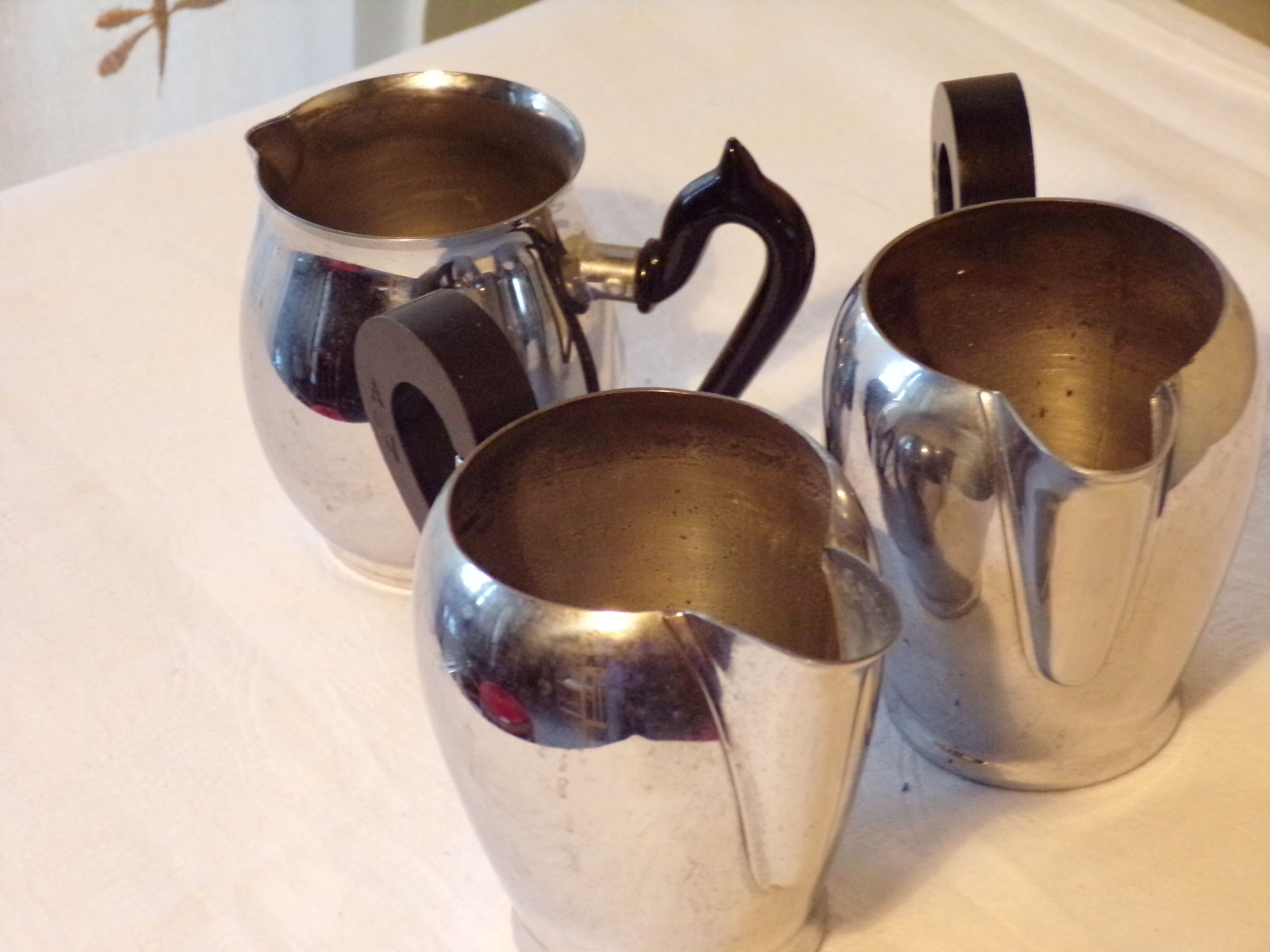 Lot of 3 Creamer or small old milk jugs
