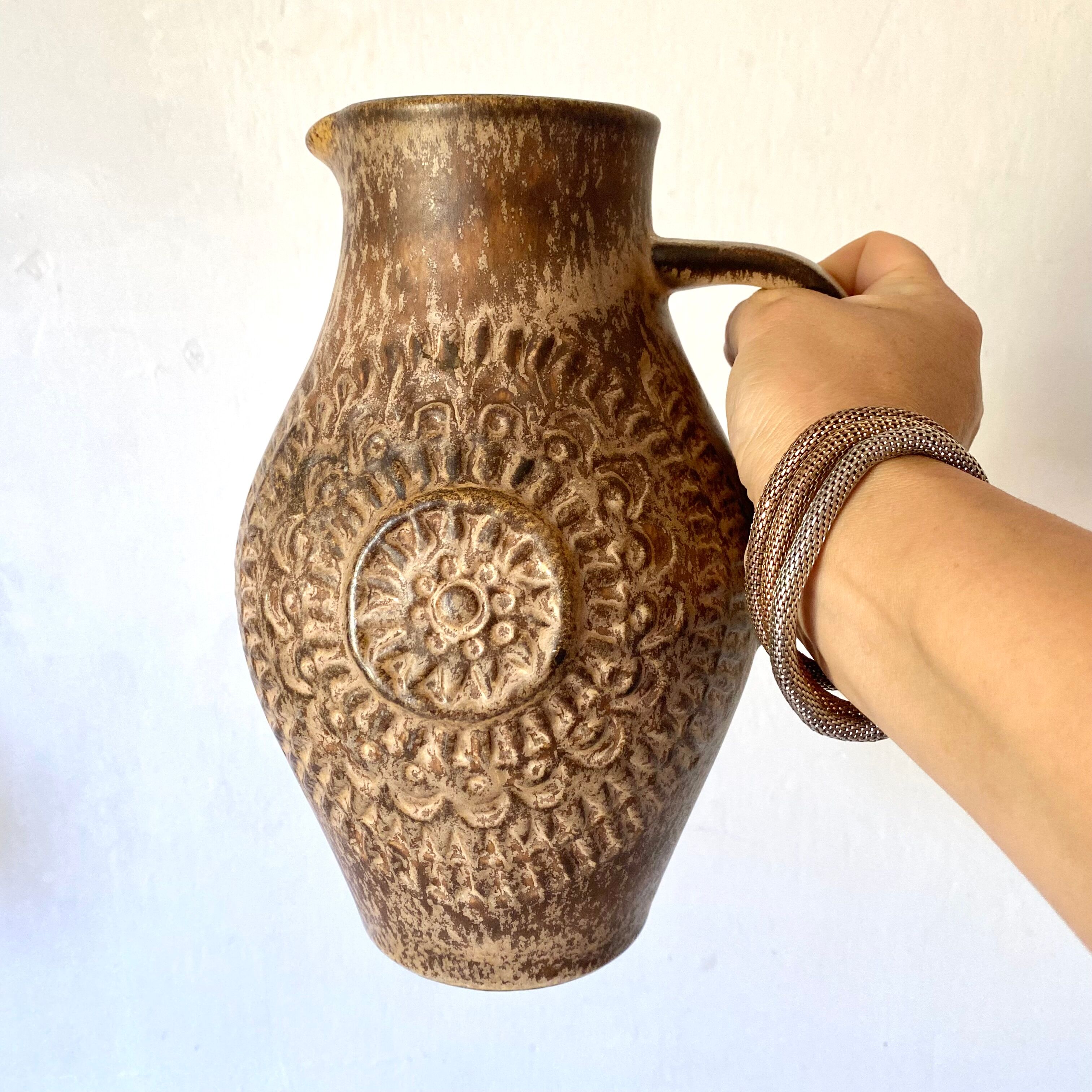 Large pitcher, vintage vase West Germany