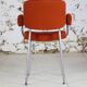 Vintage orange velvet armchair, 1970