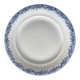 Old Sarreguemines earthenware dish, blue mimosa model