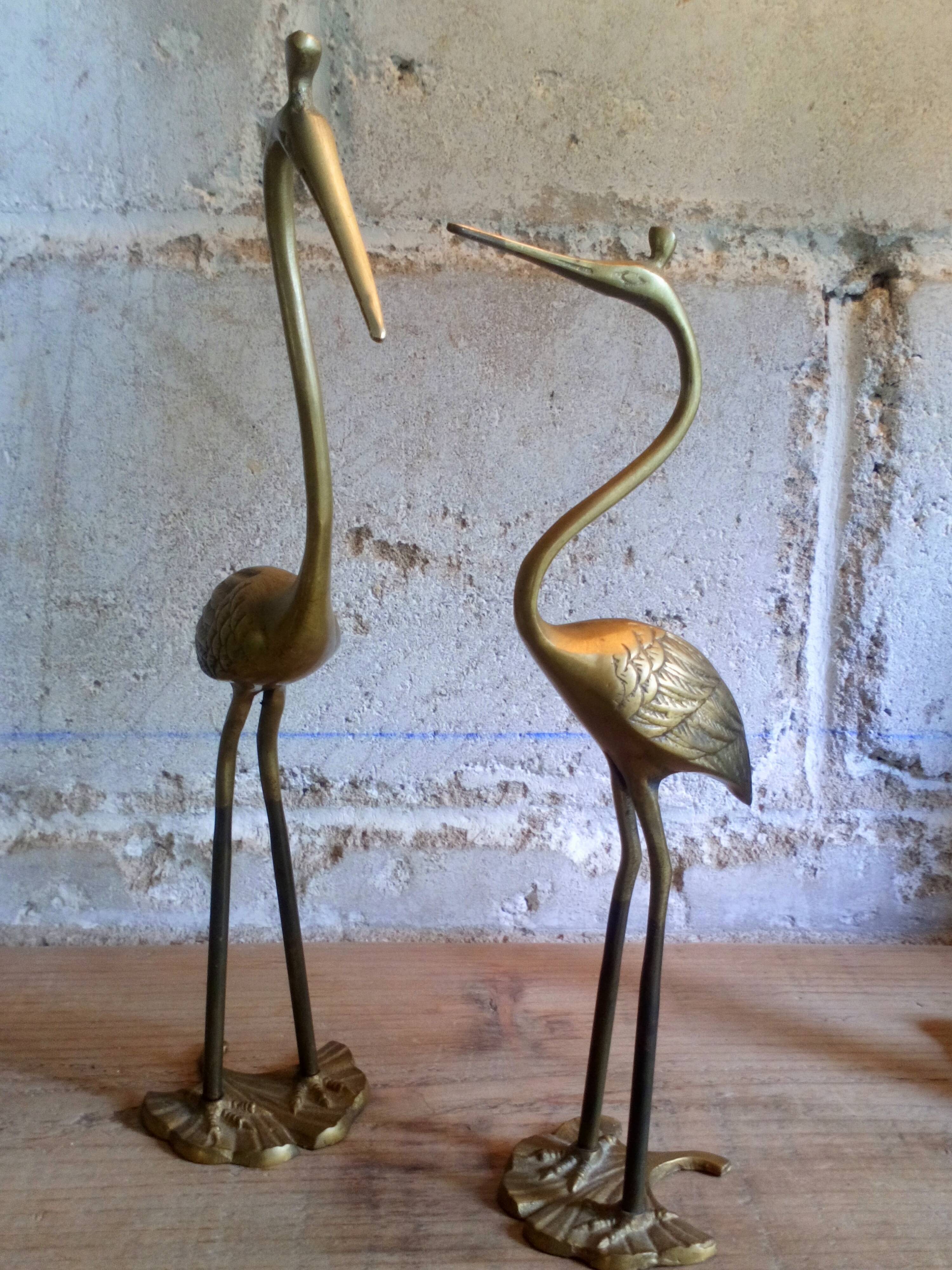 Couple of brass waders