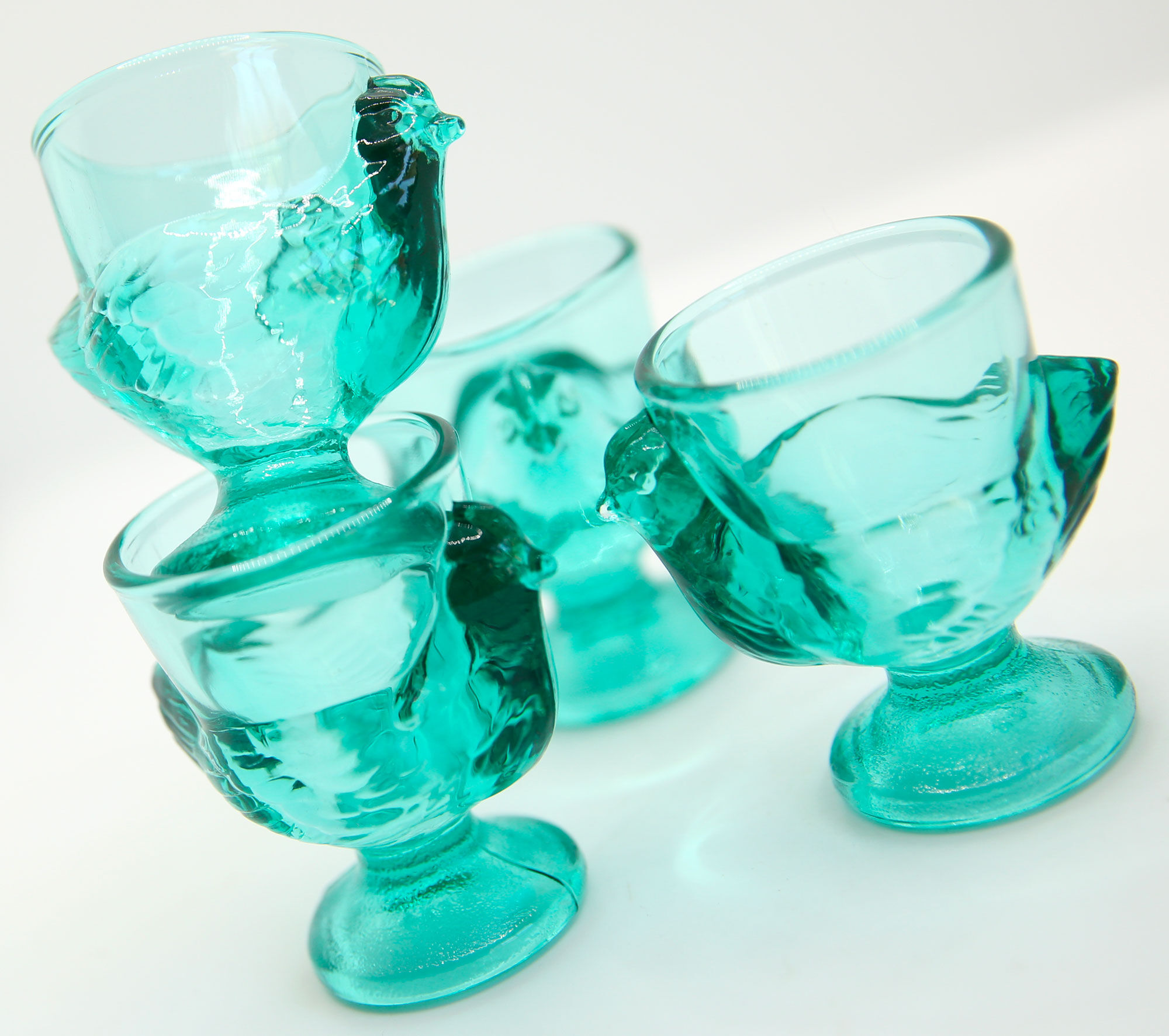 Set of 4 Luminarc coquetiers in glass
