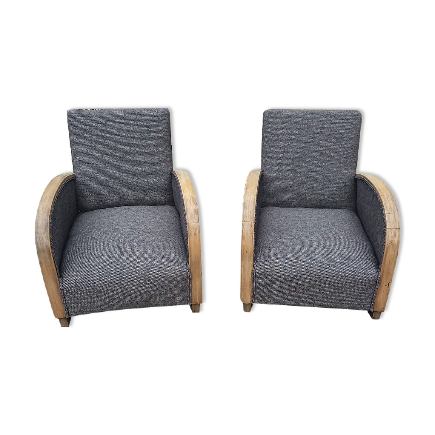 Pair of art deco armchairs