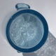Biot blue bubble glass ice bucket