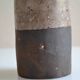 Ceramic bottle vase with a fish signature to be identified.