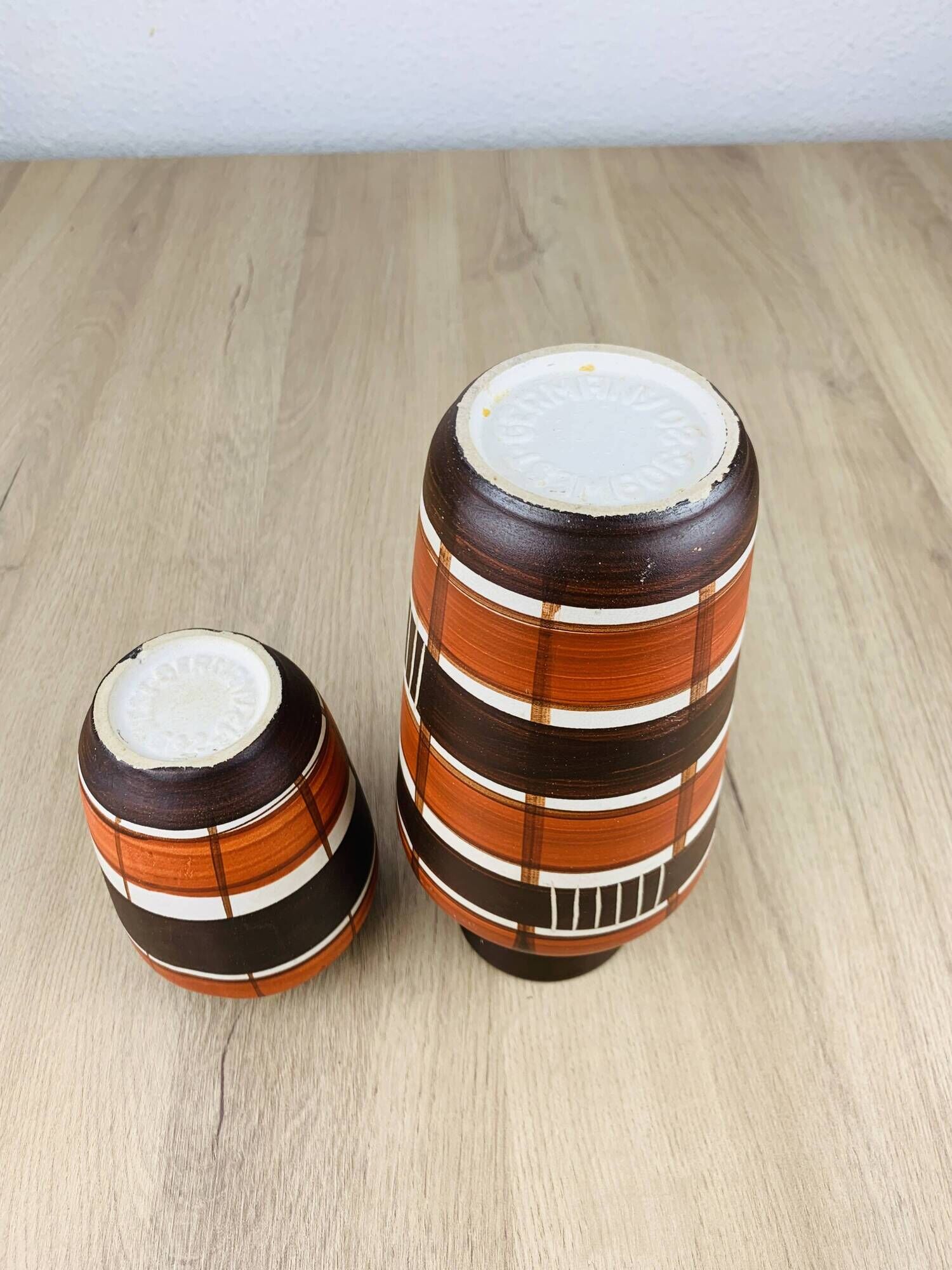 Pair of vintage West Germany vases, ceramic