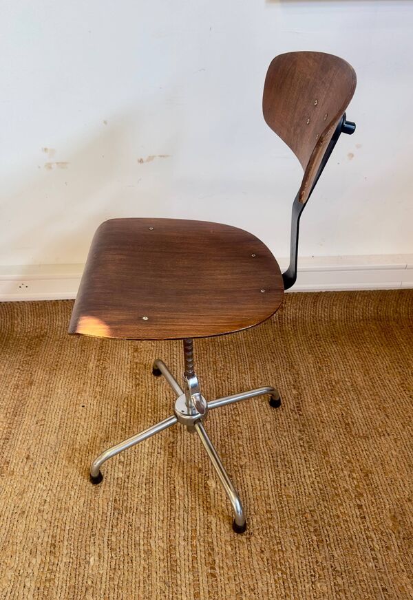 Chaise d’atelier industrielle Stella