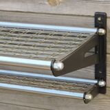 Shelve carries vintage sncf train luggage