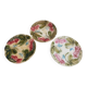 Set of 3 dessert plates in earthenware – Strawberry design