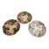 Set of 3 dessert plates in earthenware – Strawberry design