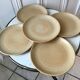 Set of 5 stoneware plates made in France 60s and 70s