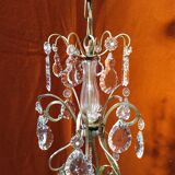 Chandelier crystal stamp cage, eight points of light