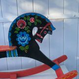 Wooden rocking horse