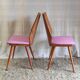 Duo of wooden chairs by Baumann - 60s/70s