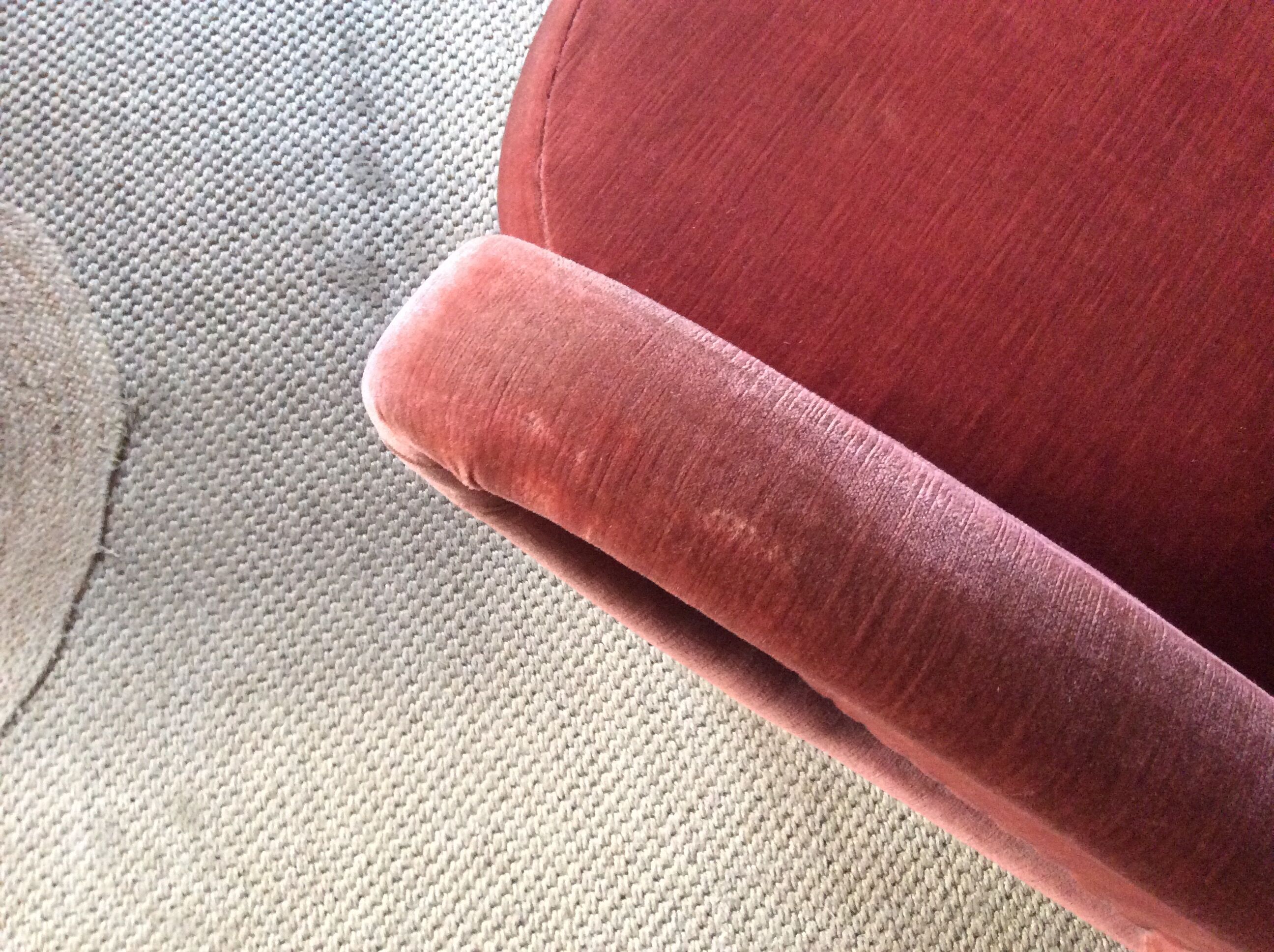 Velvet armchair