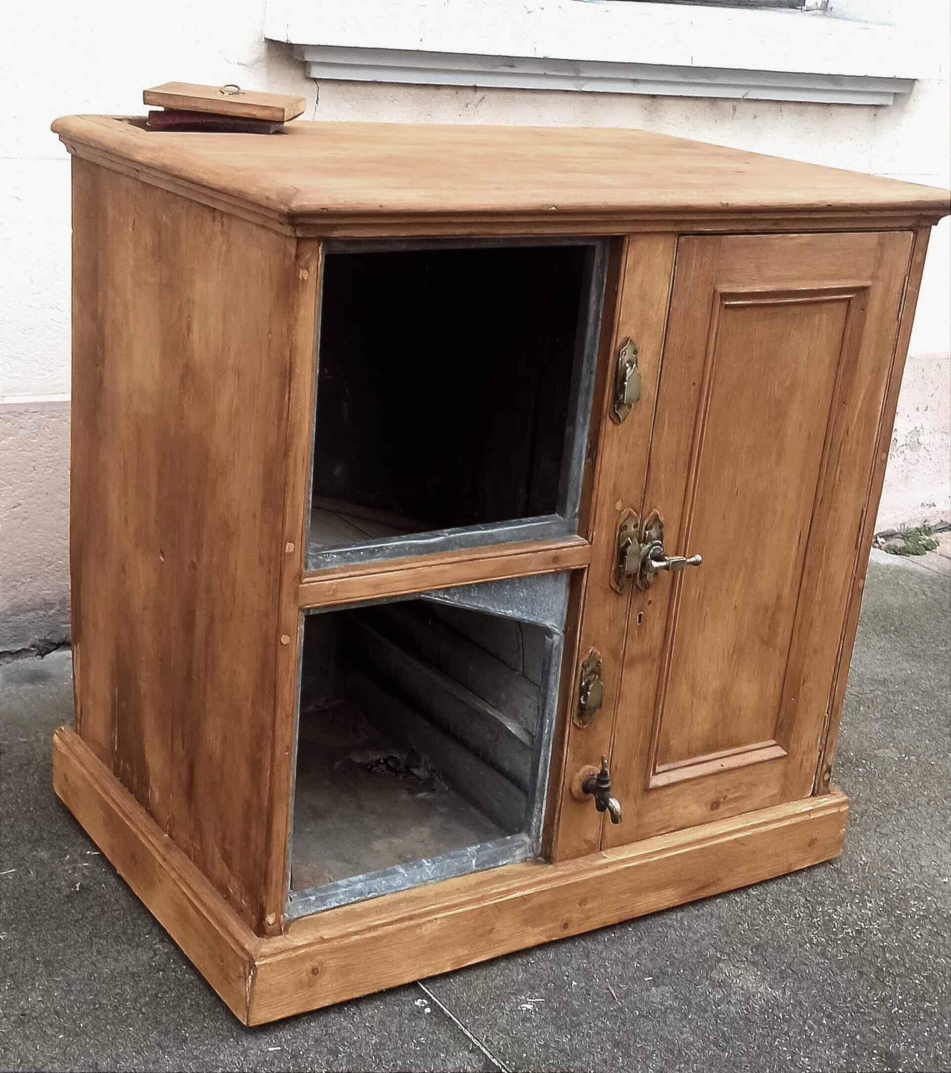 Wine cellar icebox, late 19th, early 20th century