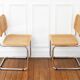 2 Cesca B32 Breuer Chairs Made in Italy - Seat caning redone