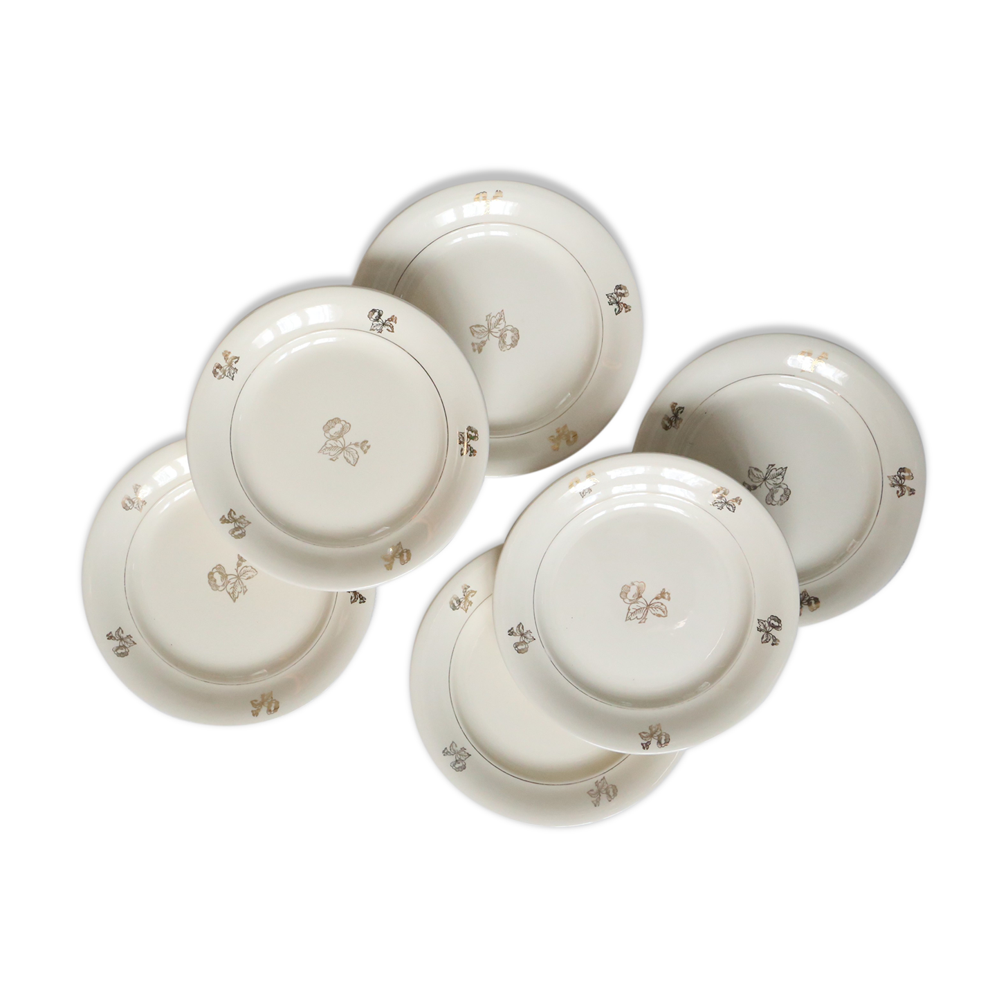 Set of 6 dessert plates Villeroy and Boch, vintage, Germany