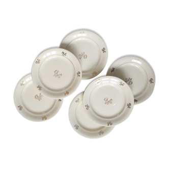 Set of 6 dessert plates Villeroy and Boch, vintage, Germany