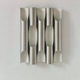 Applique vintage "Fuga XL", métal brossé, Raak Pays Bas 1970