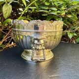 Silver glass cooler in Empire lion style