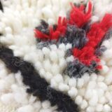 Handmade Berber wool rug 133 X 74 CM