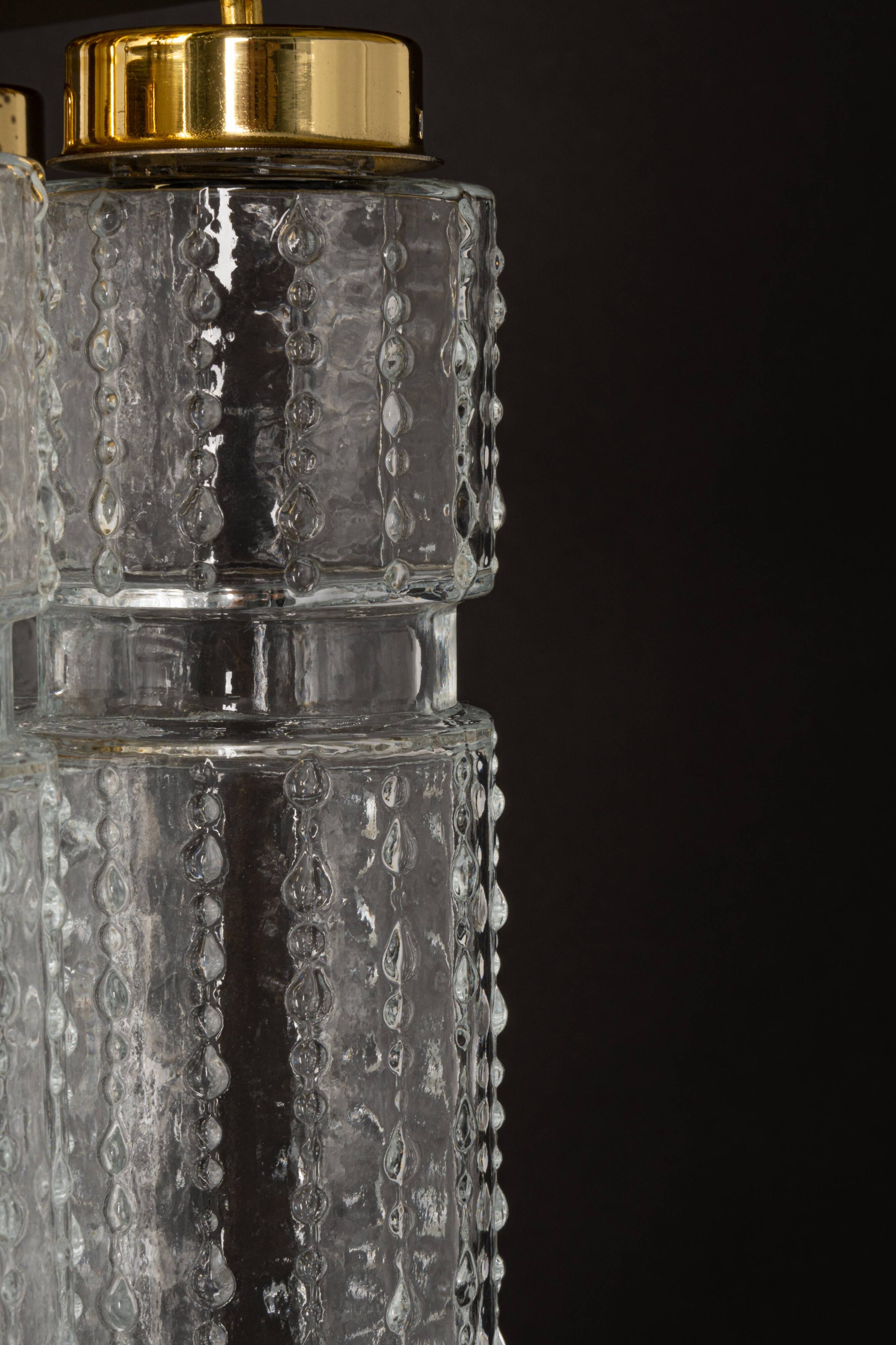 Glass ceiling lights Limburg, Germany, 1970s