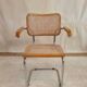 Chaise Cesca B64 de Marcel Breuer estampillée, Italie
