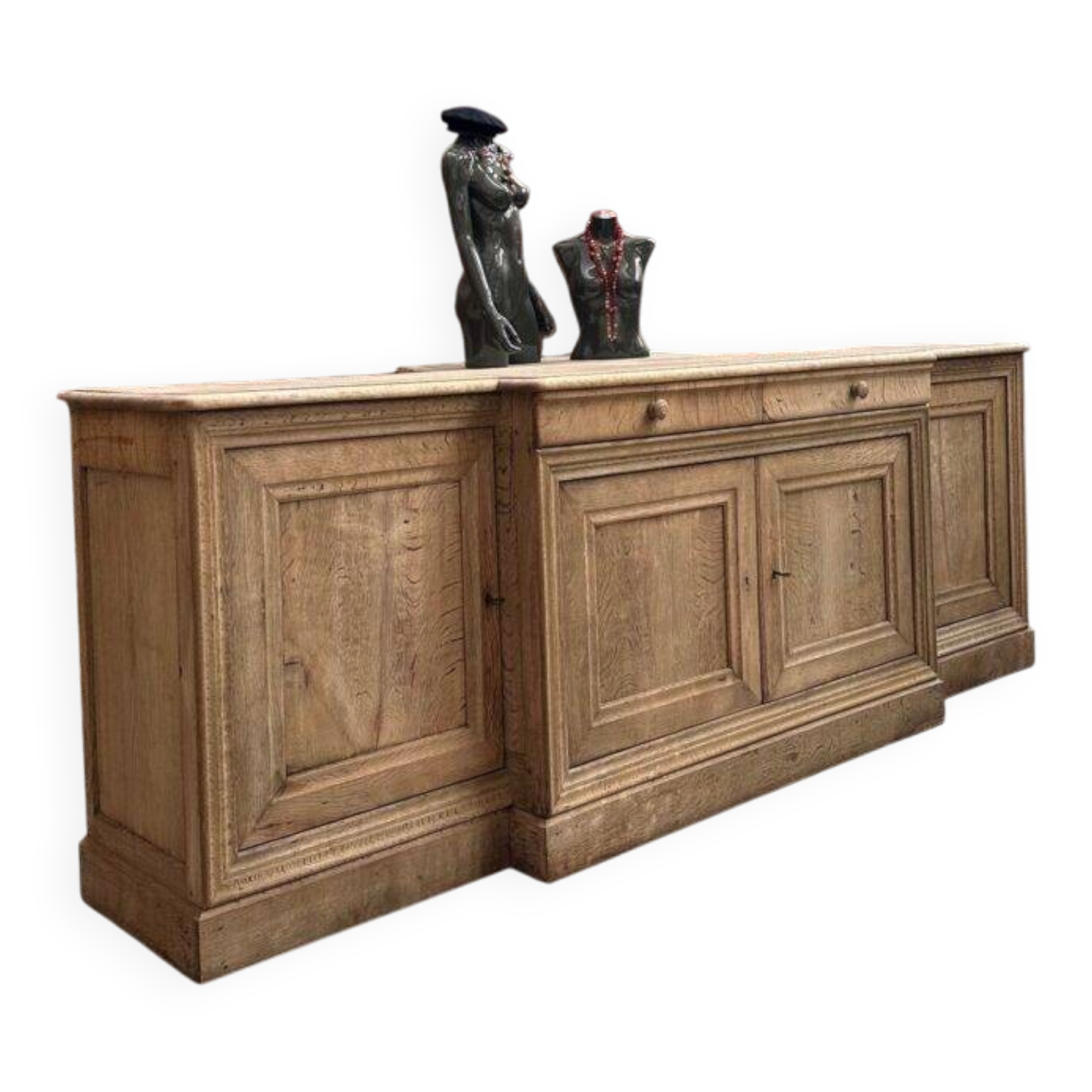 Solid oak enfilade from the 19th century.