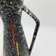Vintage pitcher Hubert Bequet in speckled ceramic Belgium