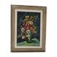 Tableau ancien bouquet de fleurs