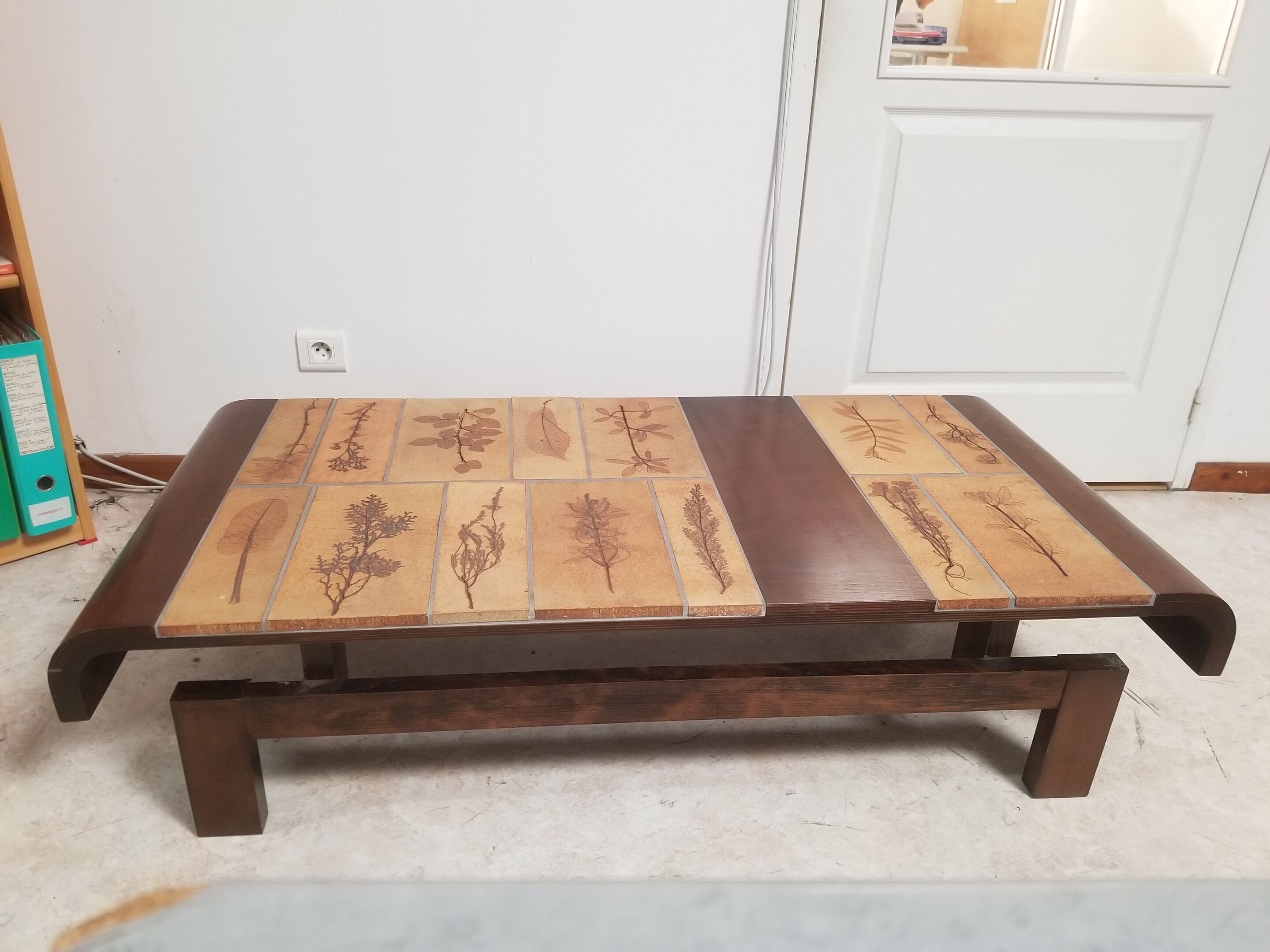 Roger capron rectangular coffee table - vintage