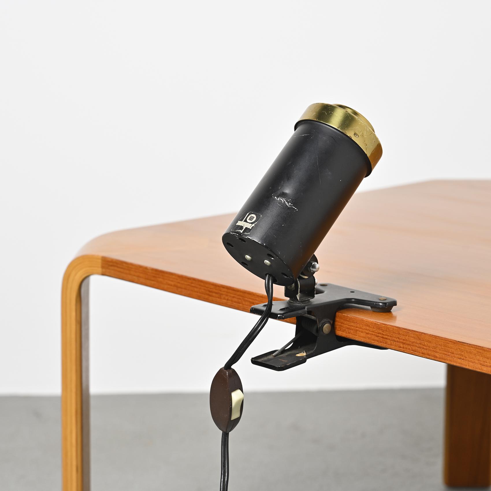 Set of three clamp lamps, Jacques Biny, circa 1950, Lita edition