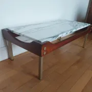 rosewood marble coffee table